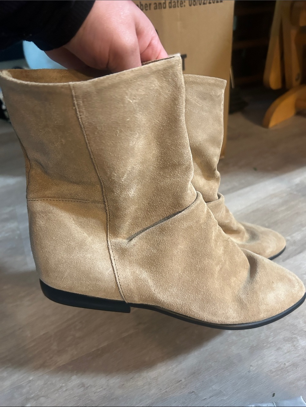 Tan Suede Ankle Boots
